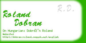 roland dobran business card